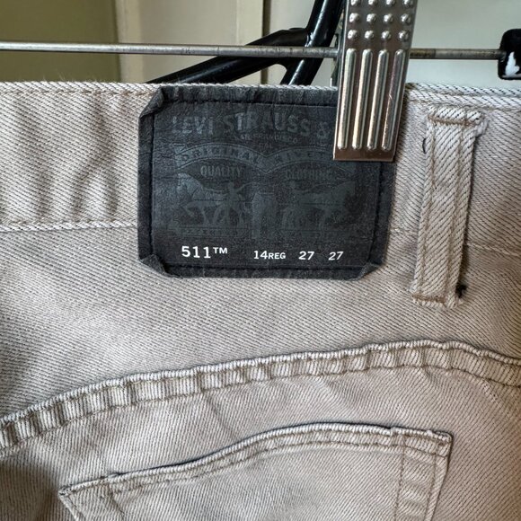 LEVIS 511 SLIM STRAIGHT KHAKI COLOR SIZE 27 X 27 - Picture 2 of 7
